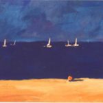 Sailboats (30inch x 40inch acrylic on canvas) $525
