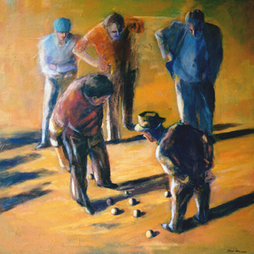 Bocce · Acrylic on Canvas · 36 × 36 in · Available