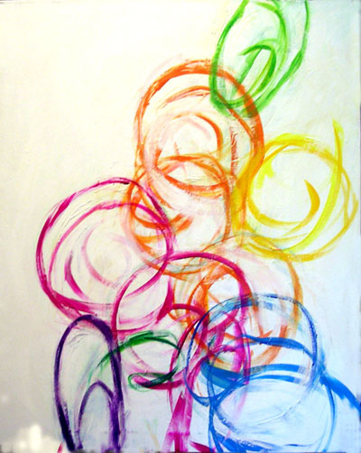 Circles · Acrylic on Canvas · 30 × 24 in · Not for Sale