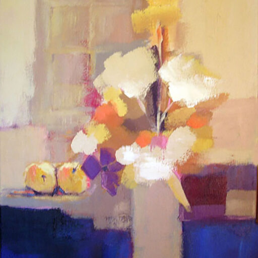 Flowers · Acrylic on Canvas · 24 × 18 in · Sold for $550