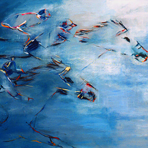 Horse Race 2 · Acrylic on Canvas · 36 × 48 in · Sold for $1,200