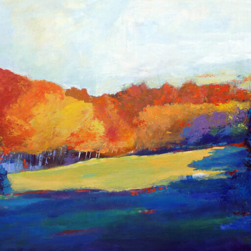 Hues of Autumn · Acrylic on Canvas · 30 × 40 in · Available