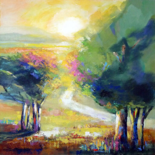Path to Glory · Acrylic on Canvas · 30 × 30 in · Sold for $1,300