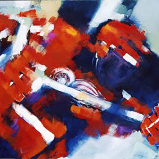 Red Wing 2 · Acrylic on Canvas · 36 × 48 in · Available