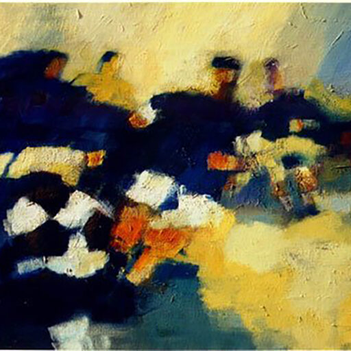 Soccer Game · Oil on Canvas · 36 × 48 in · Available