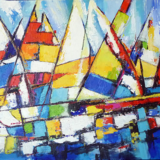 Sea of Color · Acrylic on Canvas · 30 × 40 in · Available