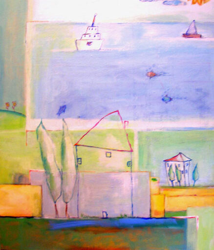 Seashore · Acrylic on Canvas · 40 × 30 in · Available