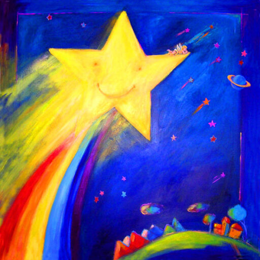 Star Flyer · Acrylic on Canvas · 36 × 36 in · Available