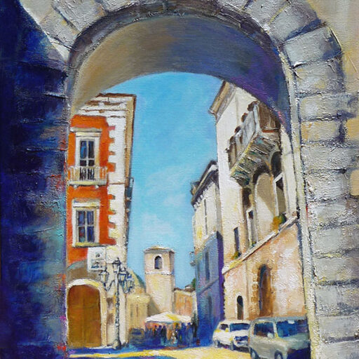 Sunny Alvito, Italy · Acrylic on Canvas · 36 × 24 in · Not for Sale