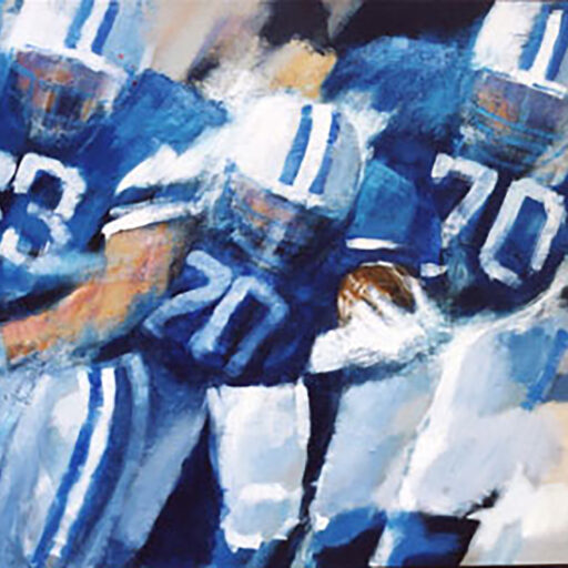 The Lions · Acrylic on Canvas · 48 × 60 in · Available