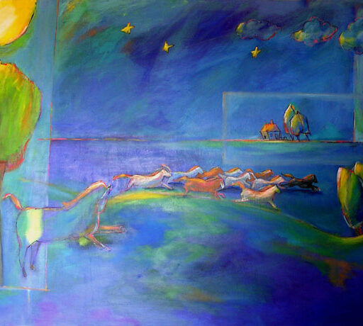 Wild Horses · Acrylic on Canvas · 36 × 48 in · Available