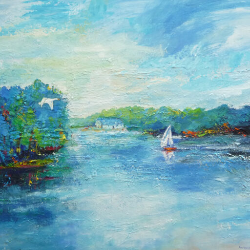A Place of Wonder · Acrylic on Canvas · 30 × 40 in · Available